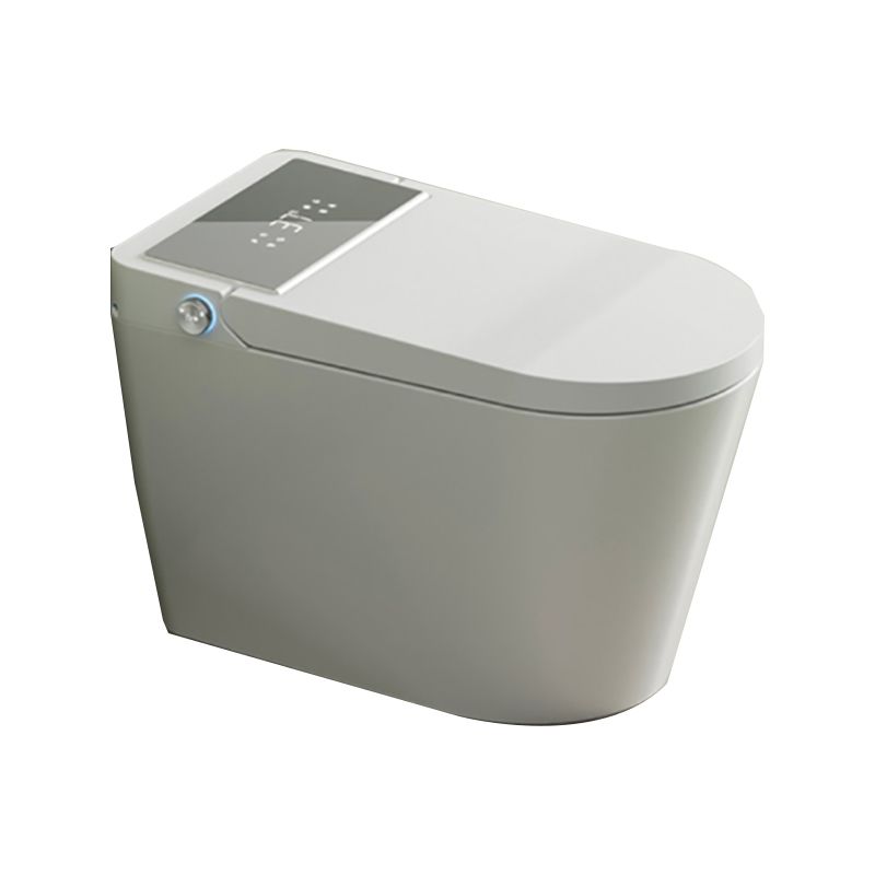 White Ceramic Elongated Foot Sensor with Heated Seat Floor Mount Bidet Clearhalo 'Bathroom Remodel & Bathroom Fixtures' 'Bidets' 'Home Improvement' 'home_improvement' 'home_improvement_bidets' 'Toilets & Bidets' 1200x1200_e8c2f211-164b-4fb1-a289-fa8f032e7556