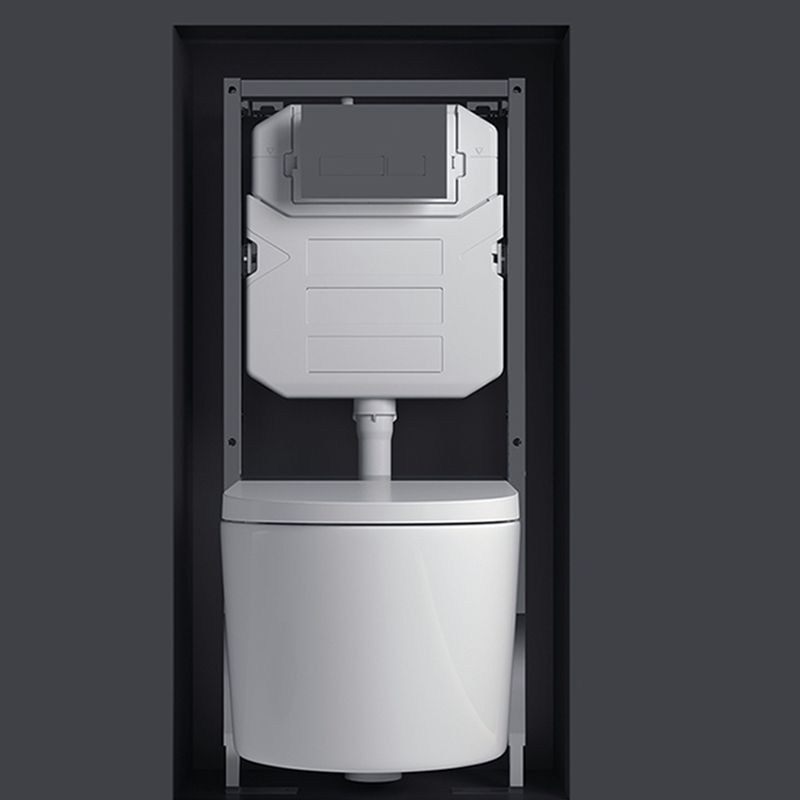 Minimalism Wall Mounted Bidet Elongated Foot Sensor Ceramic Heated Seat Clearhalo 'Bathroom Remodel & Bathroom Fixtures' 'Bidets' 'Home Improvement' 'home_improvement' 'home_improvement_bidets' 'Toilets & Bidets' 1200x1200_e92c1490-478d-4e0b-bb12-980d39fb2795