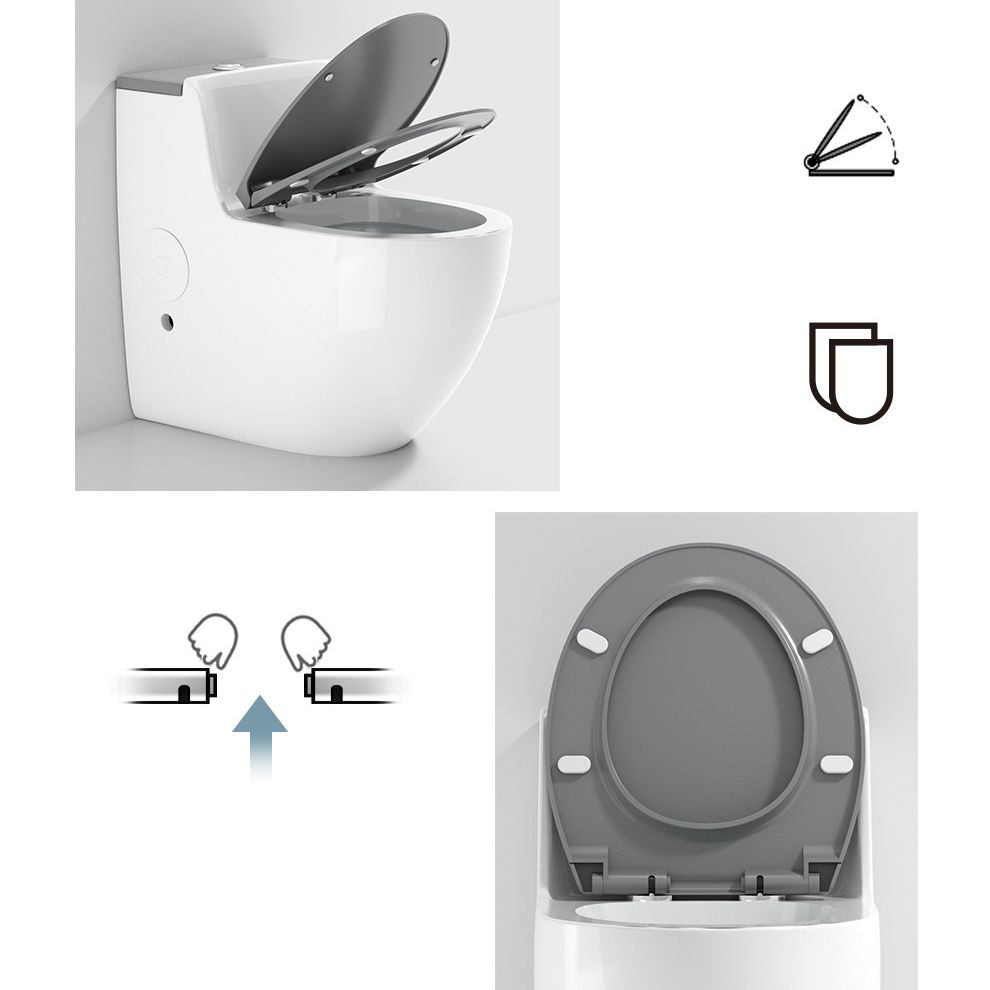 Modern Elongated Toilet Bowl Siphon Jet Flush Toilet with Seat Clearhalo 'Bathroom Remodel & Bathroom Fixtures' 'Home Improvement' 'home_improvement' 'home_improvement_toilets' 'Toilets & Bidets' 'Toilets' 1200x1200_e95c333f-9c71-4431-a49c-acd7252b8ea4