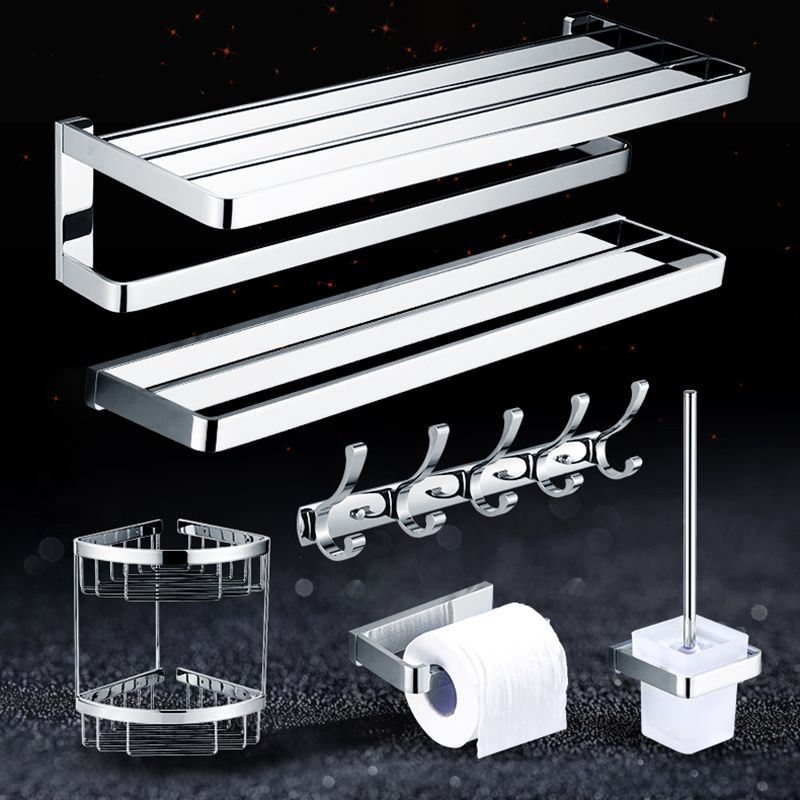 Polished Chrome Bathroom Accessory Set Modern Brass Bathroom Accessory Kit Clearhalo 'Bathroom Hardware Sets' 'Bathroom Hardware' 'Bathroom Remodel & Bathroom Fixtures' 'bathroom_hardware_sets' 'Home Improvement' 'home_improvement' 'home_improvement_bathroom_hardware_sets' 1200x1200_e96e4650-aed6-4d75-a94a-852550839480