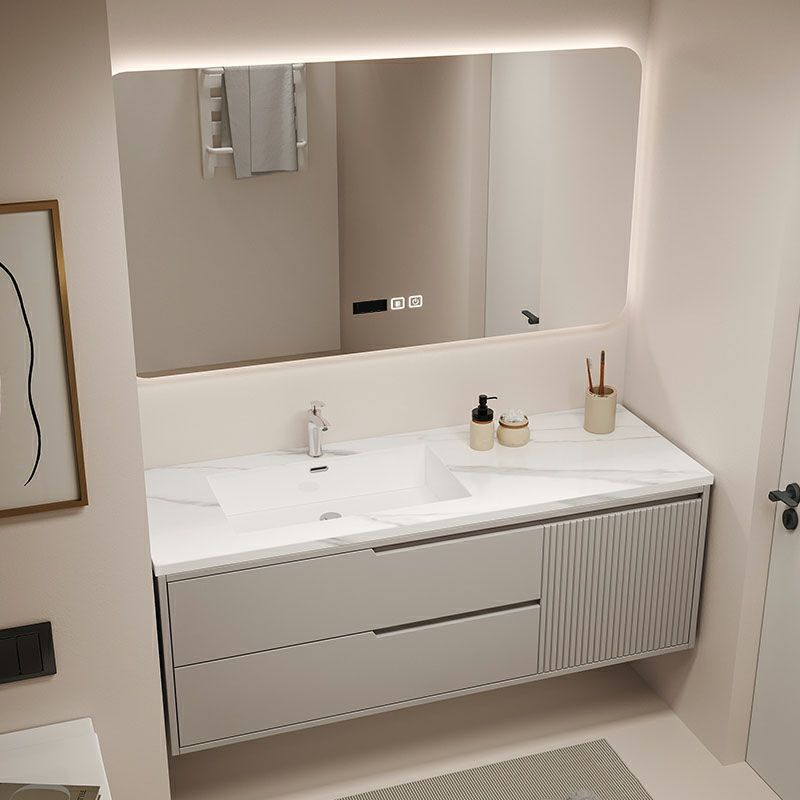 Wall Mount Mirror Included Bathroom Sink Vanity with Single Sink Clearhalo 'Bathroom Remodel & Bathroom Fixtures' 'Bathroom Vanities' 'bathroom_vanities' 'Home Improvement' 'home_improvement' 'home_improvement_bathroom_vanities' 1200x1200_e976a1ce-2ce5-4d2a-85f9-536a63821405
