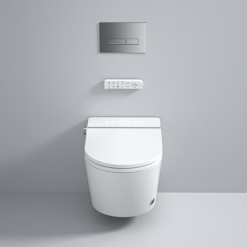 White Ceramic Wall Hung Toilet Set with Temperature Control Elongated Clearhalo 'Bathroom Remodel & Bathroom Fixtures' 'Bidets' 'Home Improvement' 'home_improvement' 'home_improvement_bidets' 'Toilets & Bidets' 1200x1200_e9d248e9-73c2-4d47-8083-47066e0a58af