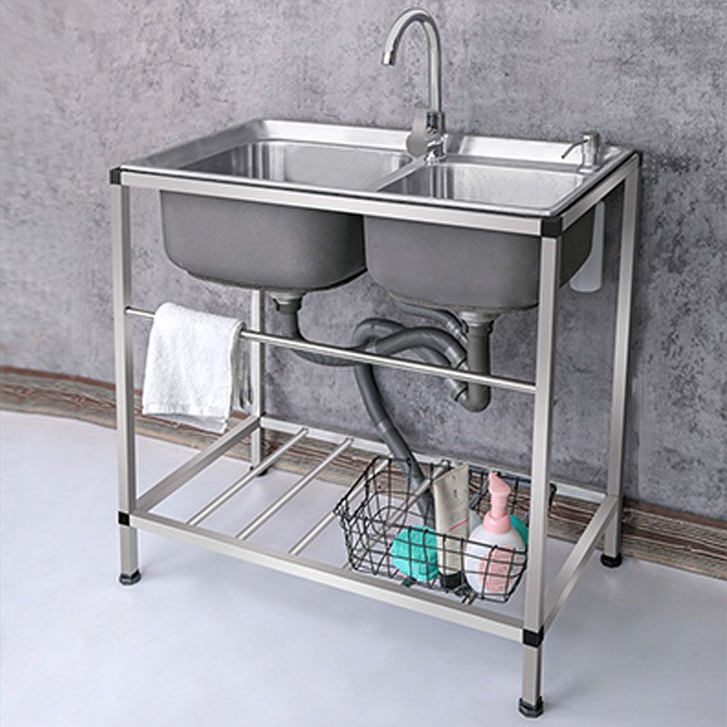Modern Workstation Ledge Stainless Steel with Faucet and Soap Dispenser Sink Clearhalo 'Home Improvement' 'home_improvement' 'home_improvement_kitchen_sinks' 'Kitchen Remodel & Kitchen Fixtures' 'Kitchen Sinks & Faucet Components' 'Kitchen Sinks' 'kitchen_sinks' 1200x1200_e9f6cd74-b215-4e80-8b85-67b54a9c5ce8