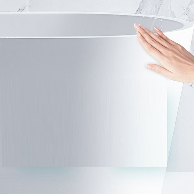 Acrylic Soaking Bathtub Antique Finish Stand Alone Oval Bath Tub Clearhalo 'Bathroom Remodel & Bathroom Fixtures' 'Bathtubs' 'Home Improvement' 'home_improvement' 'home_improvement_bathtubs' 'Showers & Bathtubs' 1200x1200_ea1db63a-fa0b-4115-ba66-a29d46e2f43e