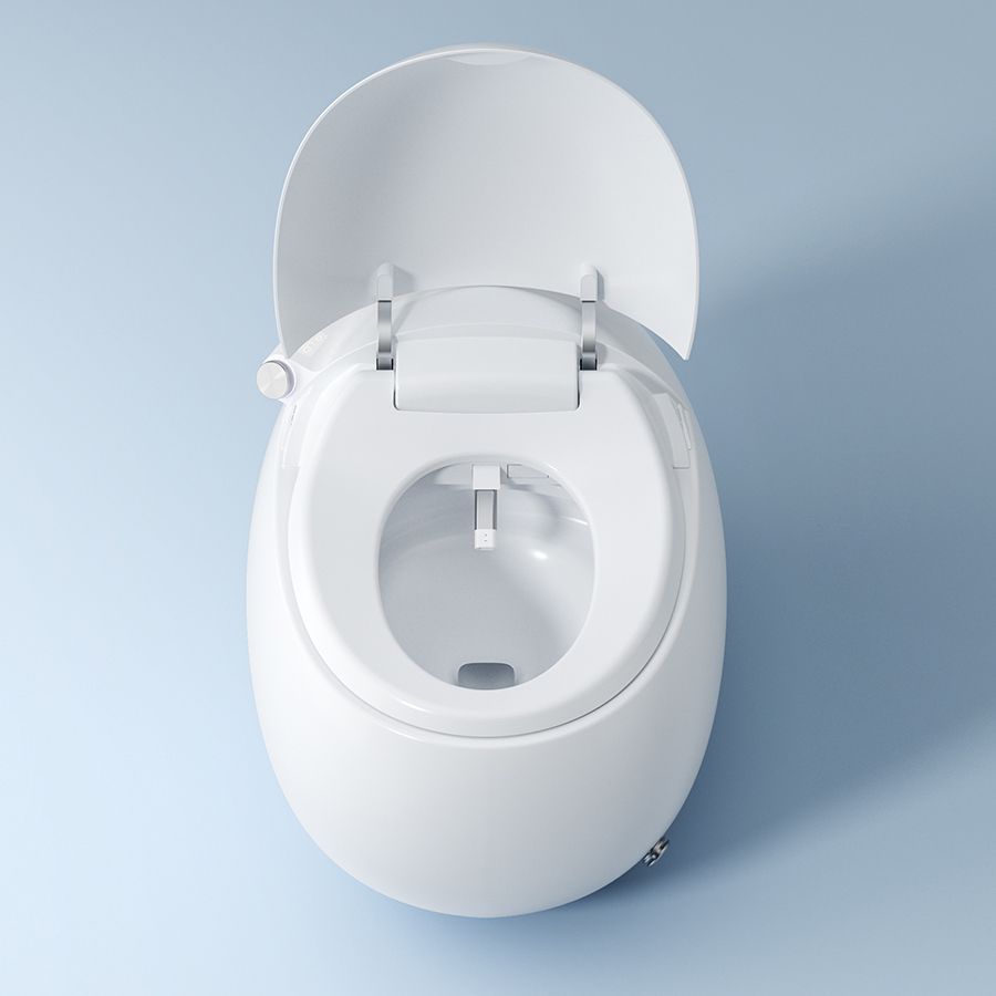 White Floor Mount Bidet Round Floor Standing Bidet with Heated Seat Clearhalo 'Bathroom Remodel & Bathroom Fixtures' 'Bidets' 'Home Improvement' 'home_improvement' 'home_improvement_bidets' 'Toilets & Bidets' 1200x1200_ea325ab9-51f9-4fc0-aff7-e308269e8047
