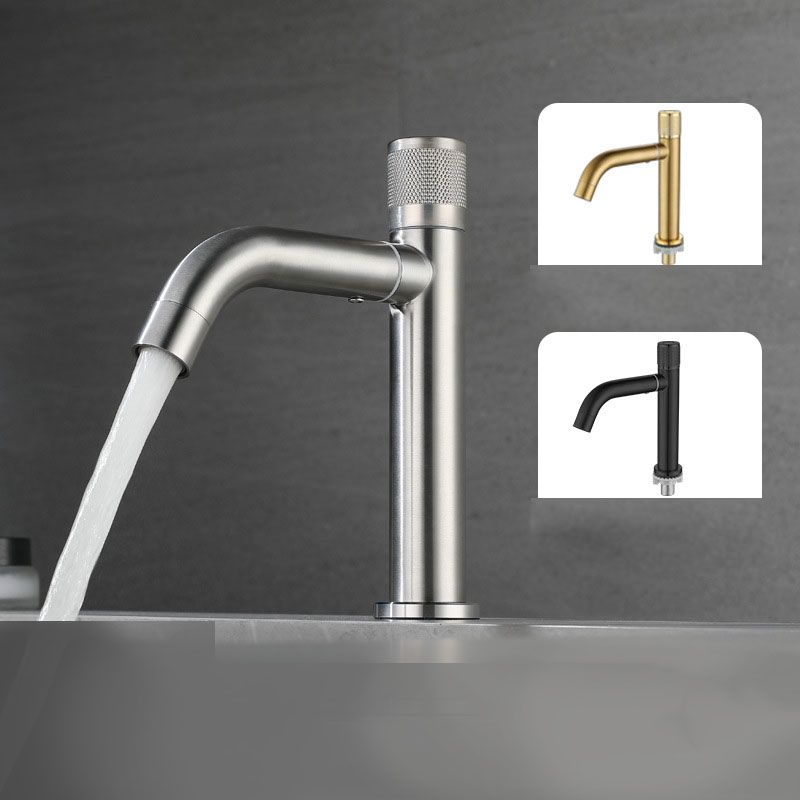 Modern Vessel Sink Faucet Stainless Steel Single Handle Low Arc Vessel Faucet Clearhalo 'bathroom_sink_faucets' 'Conjuntos de Torneiras de Lavatório e Banheiro' 'home_improvement' 'home_improvement_bathroom_sink_faucets' 'Mobiliário Doméstico' 'Página inicial' 'Renovação e equipamento de casa de banho' 'Torneira para lavatório de banheiro' 1200x1200_ea5f1942-54c6-40ff-ae89-4f42c11828c0