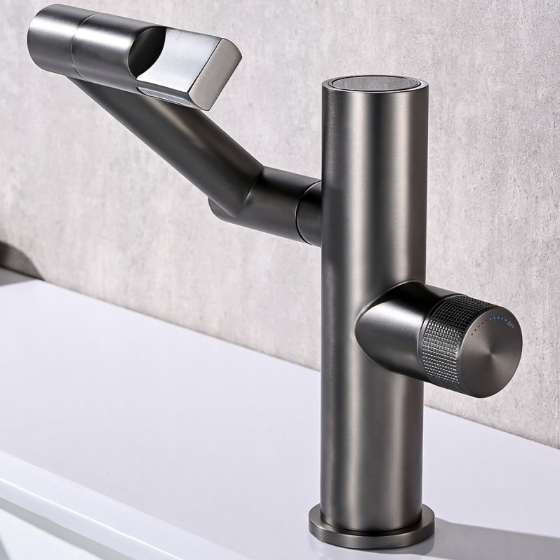 Waterfall Spout Basin Lavatory Faucet Modern Metal Lavatory Faucet Clearhalo 'bathroom_sink_faucets' 'Conjuntos de Torneiras de Lavatório e Banheiro' 'home_improvement' 'home_improvement_bathroom_sink_faucets' 'Mobiliário Doméstico' 'Página inicial' 'Renovação e equipamento de casa de banho' 'Torneira para lavatório de banheiro' 1200x1200_ea6c71fd-348a-4056-b1fd-5f118c3c804c