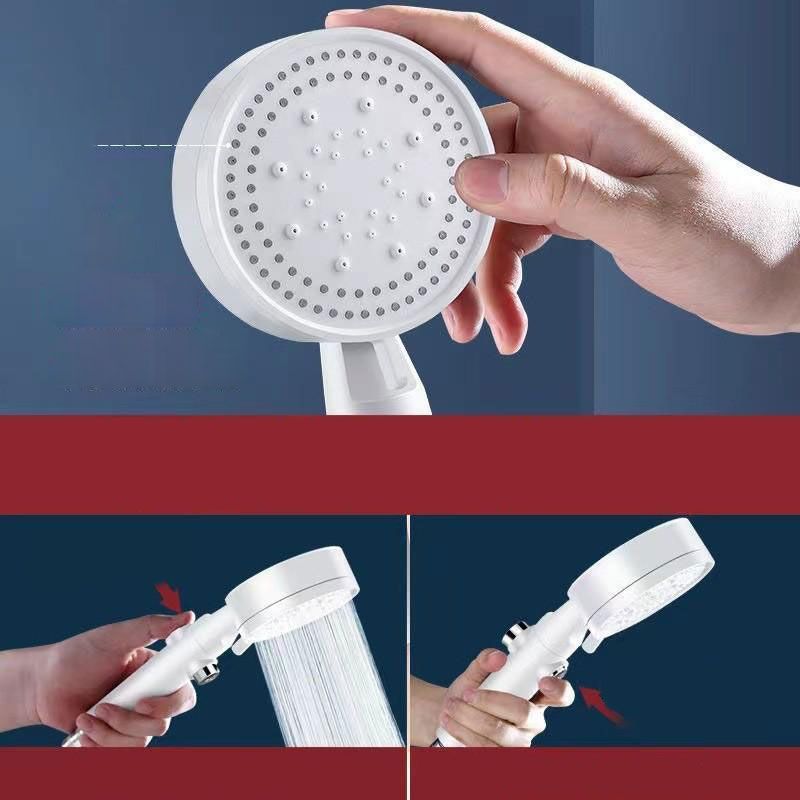 Contemporary Shower Head Combo Handheld Shower Head Plastic Wall-Mount Shower Combo Clearhalo 'Bathroom Remodel & Bathroom Fixtures' 'Home Improvement' 'home_improvement' 'home_improvement_shower_heads' 'Shower Heads' 'shower_heads' 'Showers & Bathtubs Plumbing' 'Showers & Bathtubs' 1200x1200_eaac8950-1eca-4590-a952-ebfec42b0f29