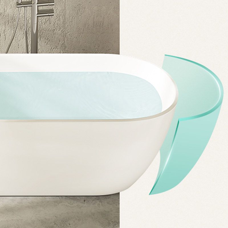 Modern Acrylic Oval Bathtub Freestanding Soaking Bathtub with Drain Bath Tub Clearhalo 'Bathroom Remodel & Bathroom Fixtures' 'Bathtubs' 'Home Improvement' 'home_improvement' 'home_improvement_bathtubs' 'Showers & Bathtubs' 1200x1200_eab5e2c2-fa2b-49c8-a1d4-04a46102e513