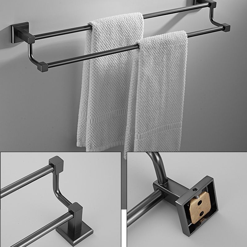 Traditional Brass Bathroom Accessory Set Grey Bath Accessory kit Clearhalo 'Bathroom Hardware Sets' 'Bathroom Hardware' 'Bathroom Remodel & Bathroom Fixtures' 'bathroom_hardware_sets' 'Home Improvement' 'home_improvement' 'home_improvement_bathroom_hardware_sets' 1200x1200_eabba6af-31f3-4465-8464-192e11dee1ba