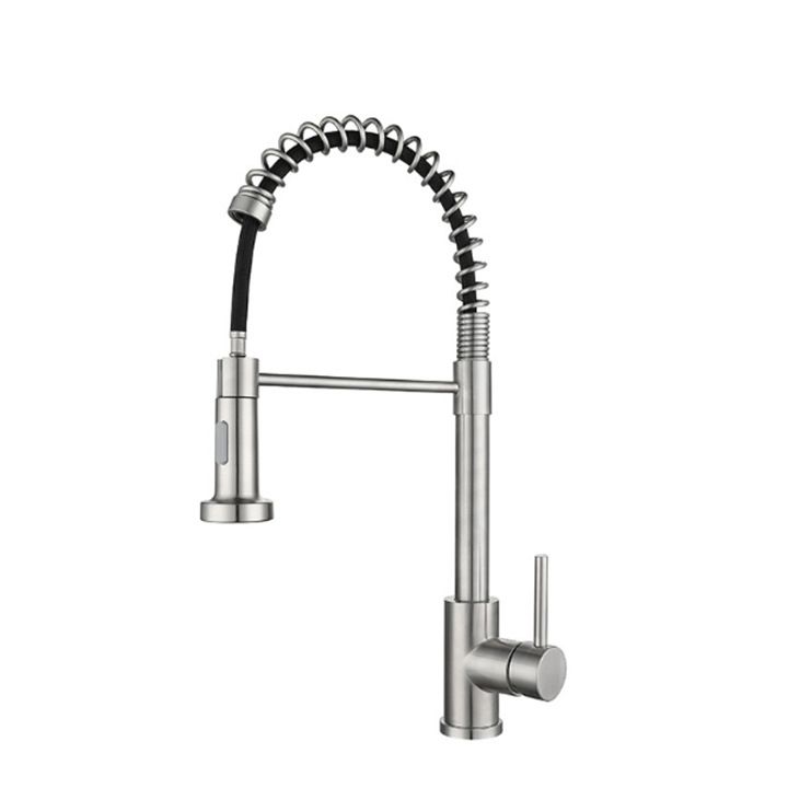 Farmhouse Bar Faucet Brass Lever Handles Spring Spout Pot Filler Kitchen Faucet Clearhalo 'Home Improvement' 'home_improvement' 'home_improvement_kitchen_faucets' 'Kitchen Faucets' 'Kitchen Remodel & Kitchen Fixtures' 'Kitchen Sinks & Faucet Components' 'kitchen_faucets' 1200x1200_ead228c6-5468-4c80-9187-bfefaa894257