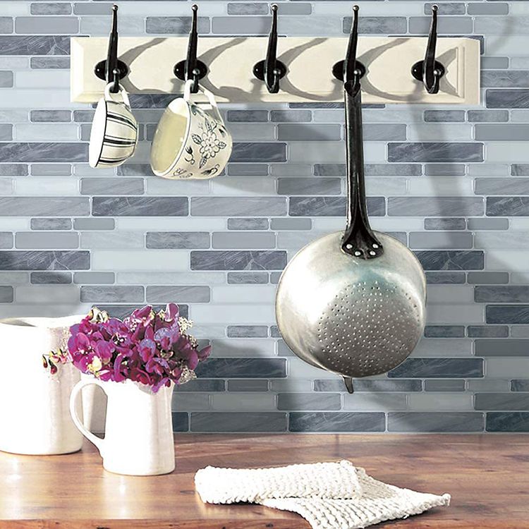 Square Peel and Stick Tiles Plastic Indoor Peel & Stick Subway Tile Clearhalo 'Flooring 'Home Improvement' 'home_improvement' 'home_improvement_peel_stick_blacksplash' 'Peel & Stick Backsplash Tile' 'peel_stick_blacksplash' 'Walls & Ceilings' Walls and Ceiling' 1200x1200_eae420ec-a266-475b-ada6-13900b57e22c