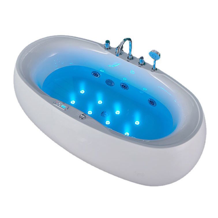 Freestanding Bath Acrylic Soaking White Heater Included Bathtub Clearhalo 'Bathroom Remodel & Bathroom Fixtures' 'Bathtubs' 'Home Improvement' 'home_improvement' 'home_improvement_bathtubs' 'Showers & Bathtubs' 1200x1200_eaf8e77a-acb8-4b66-a8ee-6496de3e934a