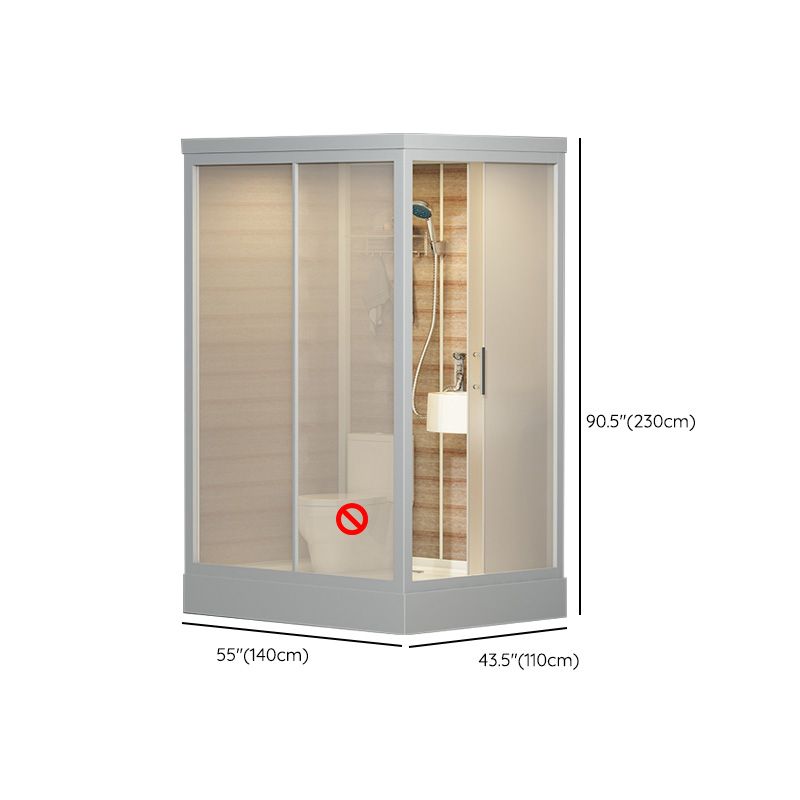 Sliding Rectangular Shower Enclosure Framed Shower Enclosure with Tempered Glass Clearhalo 'Bathroom Remodel & Bathroom Fixtures' 'Home Improvement' 'home_improvement' 'home_improvement_shower_stalls_enclosures' 'Shower Stalls & Enclosures' 'shower_stalls_enclosures' 'Showers & Bathtubs' 1200x1200_eb1d483b-8e82-4444-b78f-5343b3d08d31