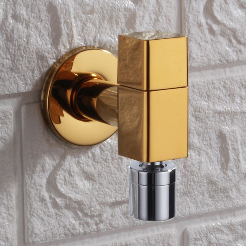 Contemporary Wall Mounted Bathroom Faucet Knob Handle Solid Brass Circular Faucet Clearhalo 'Bathroom Remodel & Bathroom Fixtures' 'Bathroom Sink Faucets' 'Bathroom Sinks & Faucet Components' 'bathroom_sink_faucets' 'Home Improvement' 'home_improvement' 'home_improvement_bathroom_sink_faucets' 1200x1200_eb438176-60be-4796-9f80-f6c2d75d9165