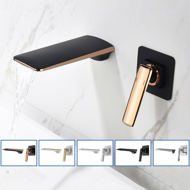 Wall Mounted Bathroom Faucets Glam Style Lever Handles Faucets Clearhalo 'bathroom_sink_faucets' 'Conjunta de Baño y Conjunta de Grifo' 'Coronamiento de Baño y Dispositivo de Baño' 'Grifo del lavabo del baño' 'Hogar' 'home_improvement' 'home_improvement_bathroom_sink_faucets' 'Mejoras para el hogar' 1200x1200_eb8728c1-069e-4169-a4c6-ee720d9b4395