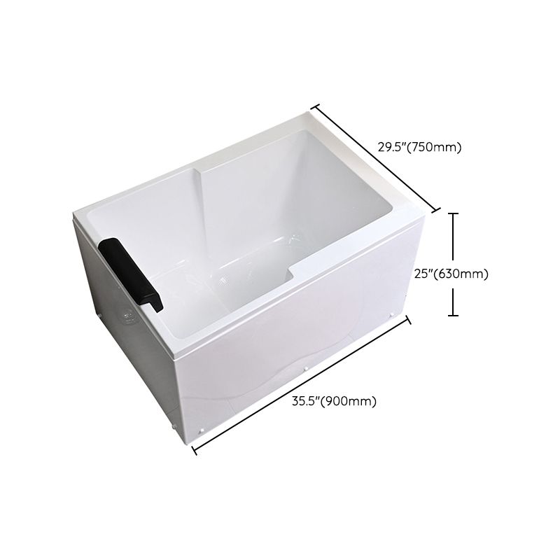 Modern Acrylic Rectangular Tub 29.53-inch Wide Soaking Bathtub Clearhalo 'Bathroom Remodel & Bathroom Fixtures' 'Bathtubs' 'Home Improvement' 'home_improvement' 'home_improvement_bathtubs' 'Showers & Bathtubs' 1200x1200_ebbce798-14e5-4673-9d81-0fee1d371b8a