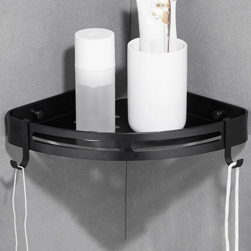 Modern Aluminum Bathroom Accessory Set Black/ Sliver Bath Shelf Clearhalo 'Bathroom Hardware Sets' 'Bathroom Hardware' 'Bathroom Remodel & Bathroom Fixtures' 'bathroom_hardware_sets' 'Home Improvement' 'home_improvement' 'home_improvement_bathroom_hardware_sets' 1200x1200_ebc54b70-4d75-4488-9015-5cf8d16b9f78