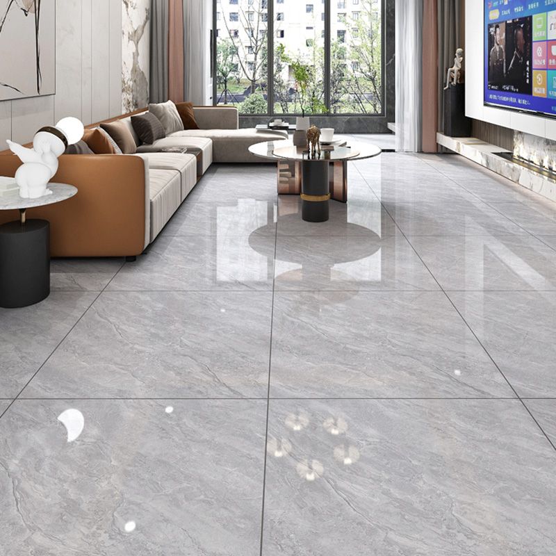 Square Ceramic Polished Straight Edge Singular Tile Marble Look Bathroom Floor Clearhalo 'Floor Tiles & Wall Tiles' 'floor_tiles_wall_tiles' 'Flooring 'Home Improvement' 'home_improvement' 'home_improvement_floor_tiles_wall_tiles' Walls and Ceiling' 1200x1200_ec1615e7-d942-403d-874f-cc6c817b5163