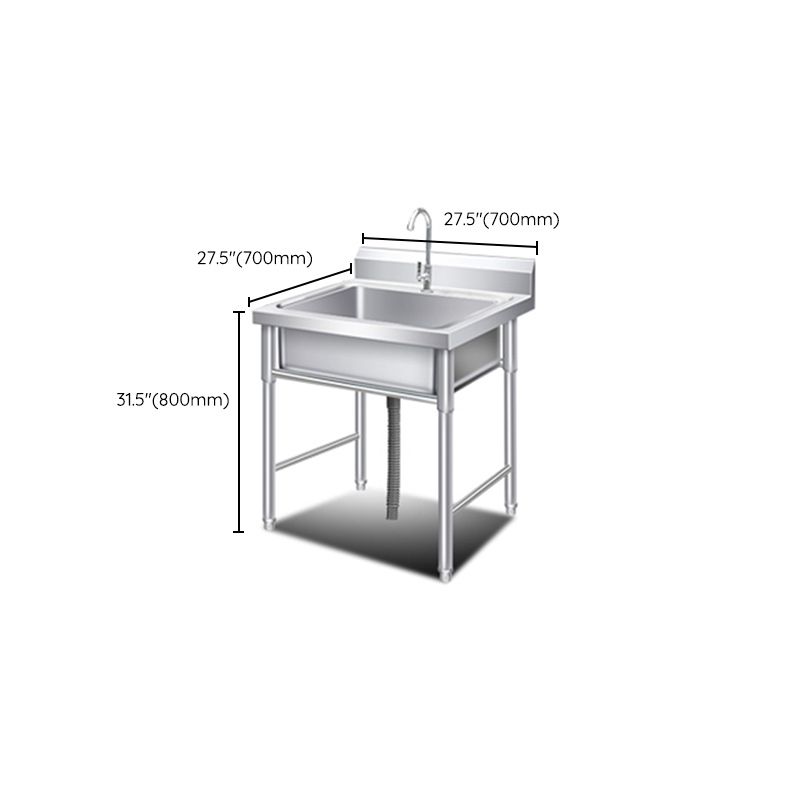 Classic Kitchen Sink Stainless Steel Workstation Sink with Faucet Clearhalo 'Home Improvement' 'home_improvement' 'home_improvement_kitchen_sinks' 'Kitchen Remodel & Kitchen Fixtures' 'Kitchen Sinks & Faucet Components' 'Kitchen Sinks' 'kitchen_sinks' 1200x1200_ec17427c-619f-45c2-85b1-2eefa200ff38