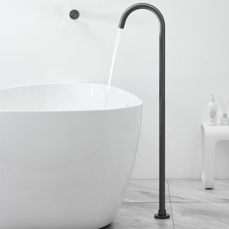 Floor Standing Faucet Industrial Style Handle Bathtub Faucet Clearhalo 'Bathroom Remodel & Bathroom Fixtures' 'Bathtub Faucets' 'bathtub_faucets' 'Home Improvement' 'home_improvement' 'home_improvement_bathtub_faucets' 1200x1200_ec1d7490-ac14-4b3d-8150-029b71e04d35