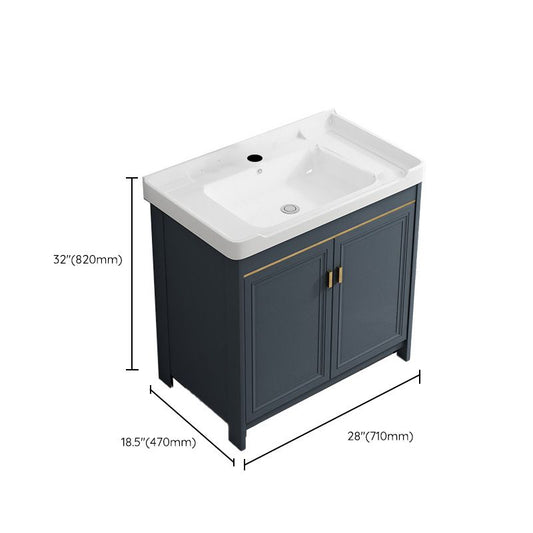 Modern Vanity Set Blue Drawer Ceramic Sink Faucet Vanity with Mirror Clearhalo 'Bathroom Remodel & Bathroom Fixtures' 'Bathroom Vanities' 'bathroom_vanities' 'Home Improvement' 'home_improvement' 'home_improvement_bathroom_vanities' 1200x1200_ec589aa8-00d0-4fd5-be4d-97d622650624