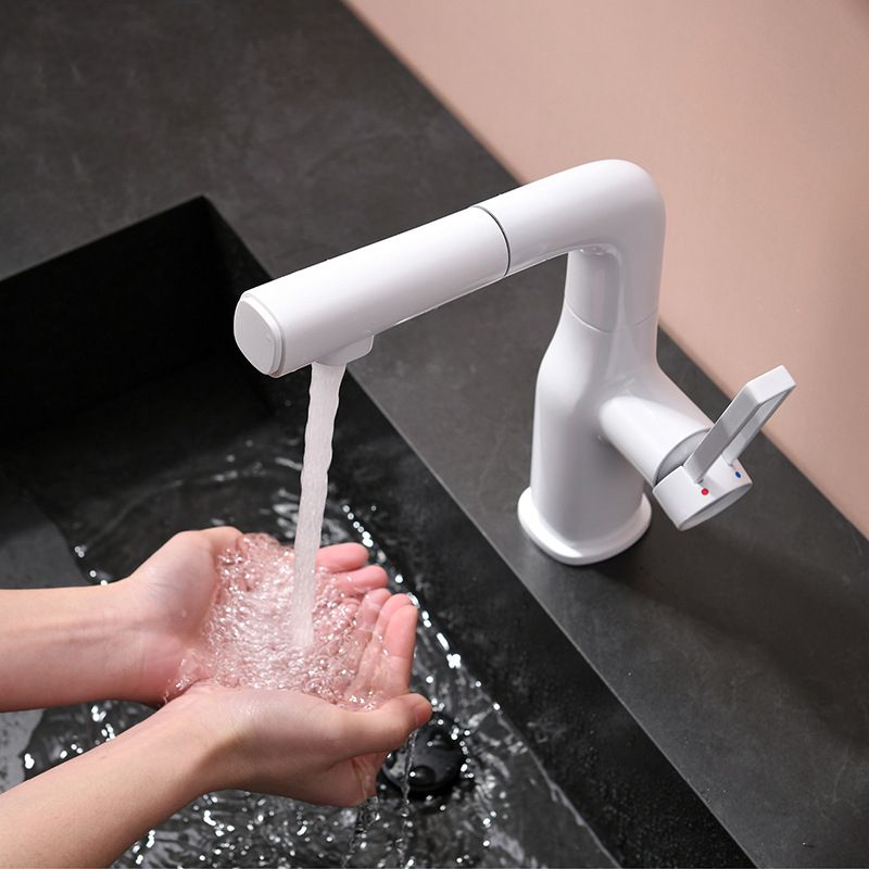 Adjustable 1 Handle Vessel Faucet Circular Lever Handles Faucet for Bathroom Clearhalo 'Bathroom Remodel & Bathroom Fixtures' 'Bathroom Sink Faucets' 'Bathroom Sinks & Faucet Components' 'bathroom_sink_faucets' 'Home Improvement' 'home_improvement' 'home_improvement_bathroom_sink_faucets' 1200x1200_ec8cdb8e-26c7-4847-8b09-59a994e93d3a