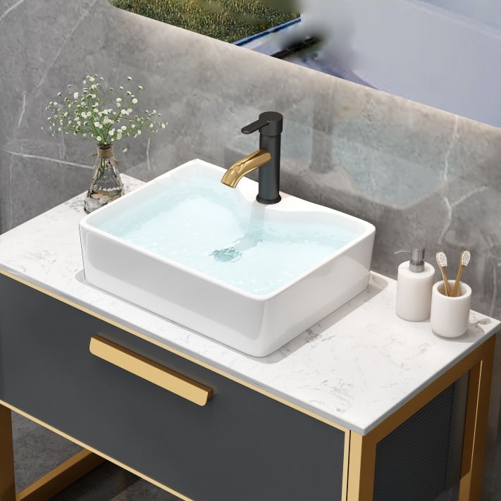 Glam Freestanding Bathroom Sink Vanity Faucet Included Bathroom Vanity Clearhalo 'Bathroom Remodel & Bathroom Fixtures' 'Bathroom Vanities' 'bathroom_vanities' 'Home Improvement' 'home_improvement' 'home_improvement_bathroom_vanities' 1200x1200_ec9a15e5-95c7-48d8-9c1d-62ea647e29ac