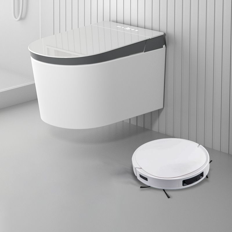 Elongated Ceramic Wall Mounted Bidet with Heated Seat and Dryer Clearhalo 'Bathroom Remodel & Bathroom Fixtures' 'Bidets' 'Home Improvement' 'home_improvement' 'home_improvement_bidets' 'Toilets & Bidets' 1200x1200_eca49e86-ef89-4131-894c-74a9a786bb6d