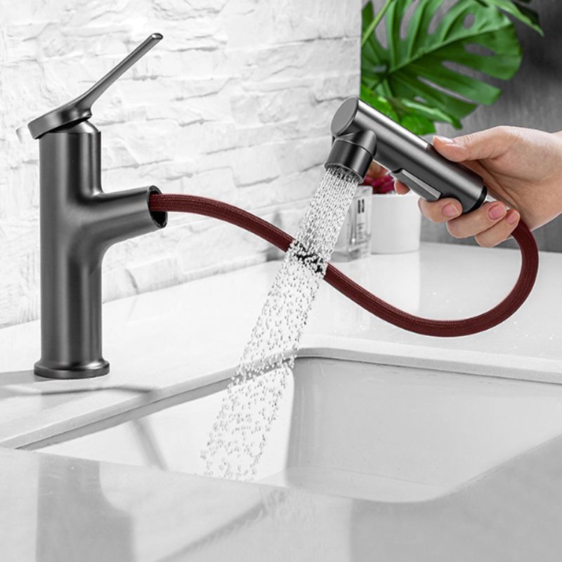 Circular Single Handle Bathroom Faucet Single Hole Vessel Sink Faucet with Swivel Clearhalo 'Bathroom Remodel & Bathroom Fixtures' 'Bathroom Sink Faucets' 'Bathroom Sinks & Faucet Components' 'bathroom_sink_faucets' 'Home Improvement' 'home_improvement' 'home_improvement_bathroom_sink_faucets' 1200x1200_ecb31426-246c-4a76-bcf3-d5b0ce917774