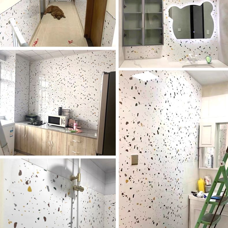 PVC Rectangular 20 Pack 12" x 23" Peel & Stick Mosaic Tile Kitchen and Bathroom Clearhalo 'Flooring 'Home Improvement' 'home_improvement' 'home_improvement_peel_stick_blacksplash' 'Peel & Stick Backsplash Tile' 'peel_stick_blacksplash' 'Walls & Ceilings' Walls and Ceiling' 1200x1200_ecf7ffc8-7856-4570-b8c0-df4145c0a2bd