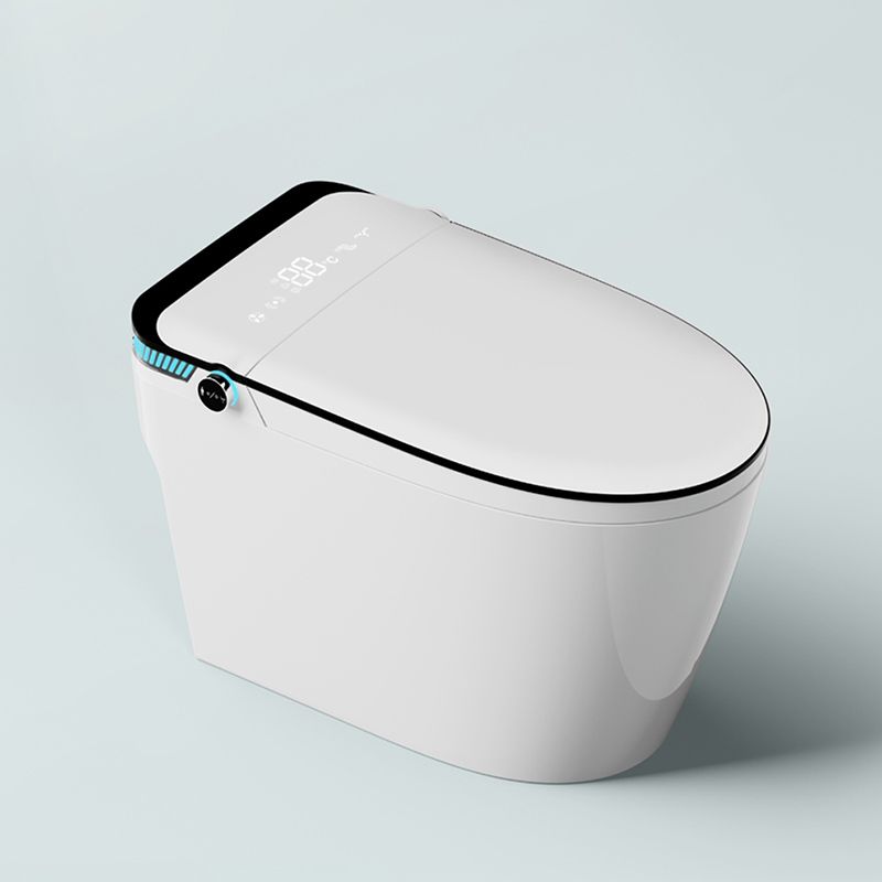 Simplicity White Temperature Control Bidet Elongated Toilet Seat Bidet with Heated Seat Clearhalo 'Bathroom Remodel & Bathroom Fixtures' 'Bidets' 'Home Improvement' 'home_improvement' 'home_improvement_bidets' 'Toilets & Bidets' 1200x1200_ed05494e-285e-454d-a898-93b277ba4b5d