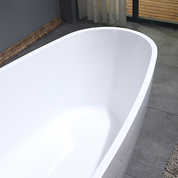 Freestanding Soaking Bathtub White Center Drain Acrylic Bath Tub Clearhalo 'Bathroom Remodel & Bathroom Fixtures' 'Bathtubs' 'Home Improvement' 'home_improvement' 'home_improvement_bathtubs' 'Showers & Bathtubs' 1200x1200_ed1548e3-9ee1-4d09-a1d3-74576df9c506