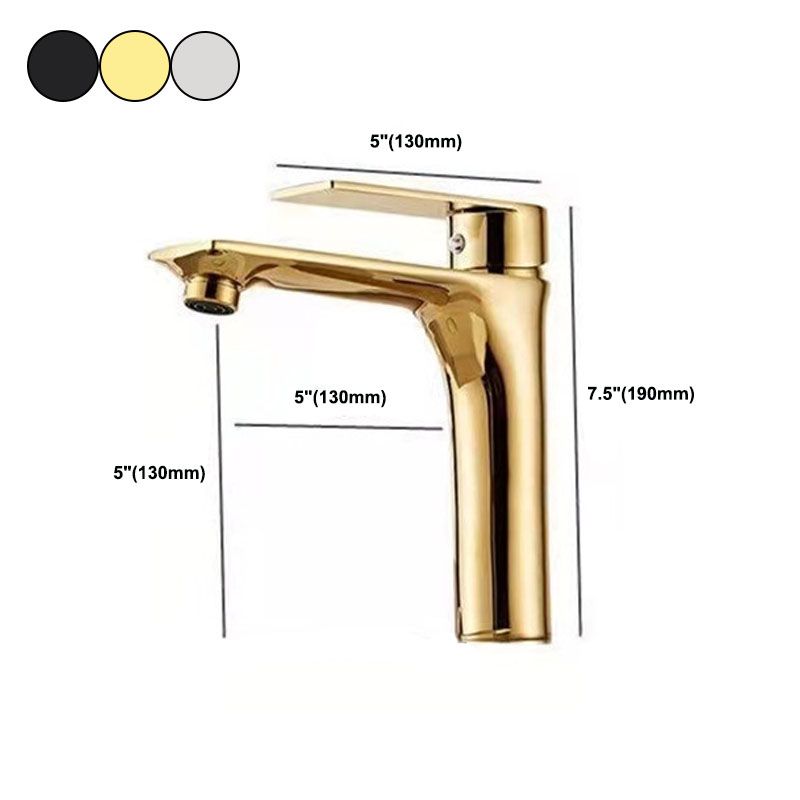 Modern Style Vessel Sink Faucet Lever Handle Copper Low Arc Vessel Faucet Clearhalo 'bathroom_sink_faucets' 'Conjunta de Baño y Conjunta de Grifo' 'Coronamiento de Baño y Dispositivo de Baño' 'Grifo del lavabo del baño' 'Hogar' 'home_improvement' 'home_improvement_bathroom_sink_faucets' 'Mejoras para el hogar' 1200x1200_ed2503a3-a992-4884-9b25-9cd69f48c3f7