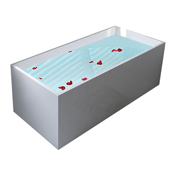 Modern Rectangular Tub Acrylic Freestanding Bathtub for Home Clearhalo 'Bathroom Remodel & Bathroom Fixtures' 'Bathtubs' 'Home Improvement' 'home_improvement' 'home_improvement_bathtubs' 'Showers & Bathtubs' 1200x1200_edc9a849-947f-477e-9f7a-caa0b7b50ad0