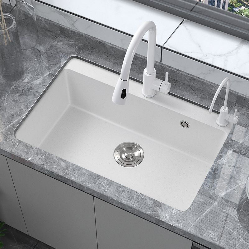 Modern Style Kitchen Sink Overflow Hole Design Drop-In Quartz Kitchen Sink in White Clearhalo 'Home Improvement' 'home_improvement' 'home_improvement_kitchen_sinks' 'Kitchen Remodel & Kitchen Fixtures' 'Kitchen Sinks & Faucet Components' 'Kitchen Sinks' 'kitchen_sinks' 1200x1200_edd23636-4f51-48fb-97bc-857ec98dabf8