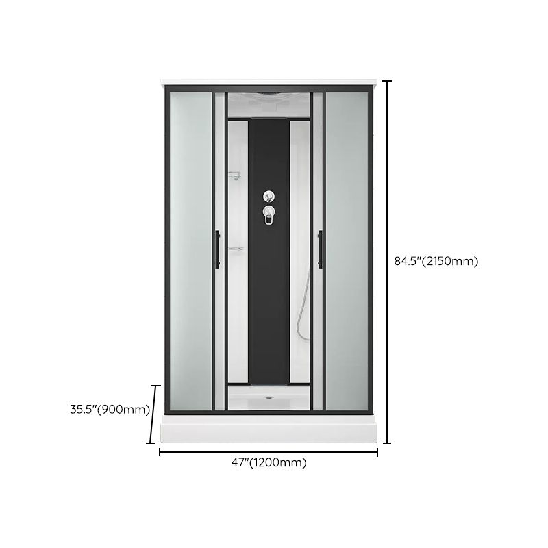 Rectangle Shower Stall with Shower Base Tempered Glass Shower Stall Clearhalo 'Bathroom Remodel & Bathroom Fixtures' 'Home Improvement' 'home_improvement' 'home_improvement_shower_stalls_enclosures' 'Shower Stalls & Enclosures' 'shower_stalls_enclosures' 'Showers & Bathtubs' 1200x1200_edd267a2-d73c-4158-a470-7ebb9eca0ca1