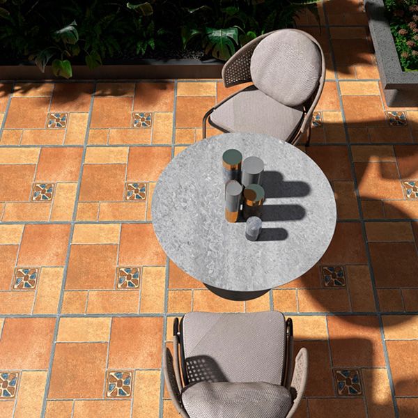 Modern Outdoor Floor Tile Straight Edge Vintage Square Floor Tile Clearhalo 'Floor Tiles & Wall Tiles' 'floor_tiles_wall_tiles' 'Flooring 'Home Improvement' 'home_improvement' 'home_improvement_floor_tiles_wall_tiles' Walls and Ceiling' 1200x1200_ee0109b6-d989-4f23-bd19-f6ce957d45f8