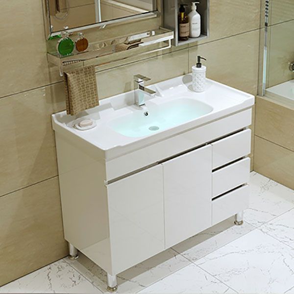 Freestanding Modern Sink Included Bath Vanity with Mirror for Bathroom Clearhalo 'Bathroom Remodel & Bathroom Fixtures' 'Bathroom Vanities' 'bathroom_vanities' 'Home Improvement' 'home_improvement' 'home_improvement_bathroom_vanities' 1200x1200_ee26f40b-ce81-4970-b5db-7fcbe3ec29a4