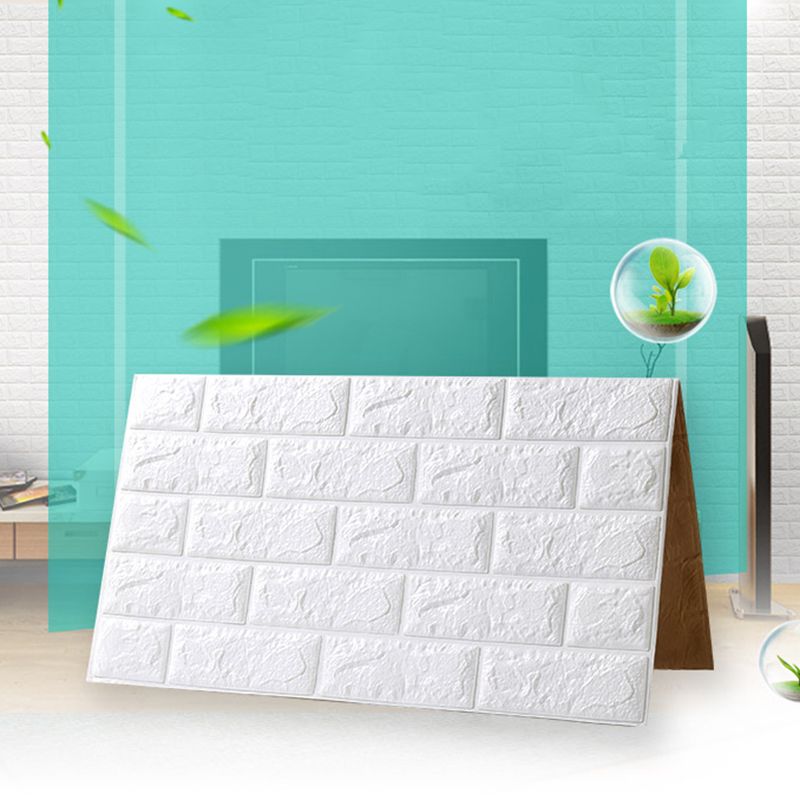 Modern Wall Tile PVC 3D Embossed Self-Adhesive Waterproof Indoor Wall Panel Clearhalo 'Flooring 'Home Improvement' 'home_improvement' 'home_improvement_wall_paneling' 'Wall Paneling' 'wall_paneling' 'Walls & Ceilings' Walls and Ceiling' 1200x1200_ee5322c2-b767-42f3-af20-5fcb5e41ae8d