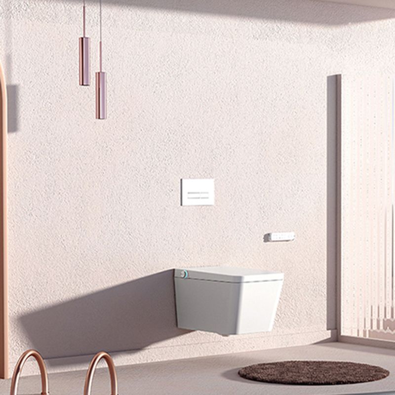 Dual Flush Wall Hung Toilet Set Stain Resistant Wall Mounted Bidet Clearhalo 'Bathroom Remodel & Bathroom Fixtures' 'Bidets' 'Home Improvement' 'home_improvement' 'home_improvement_bidets' 'Toilets & Bidets' 1200x1200_ee6ced41-6cc2-49a4-b9f2-85b51a041962