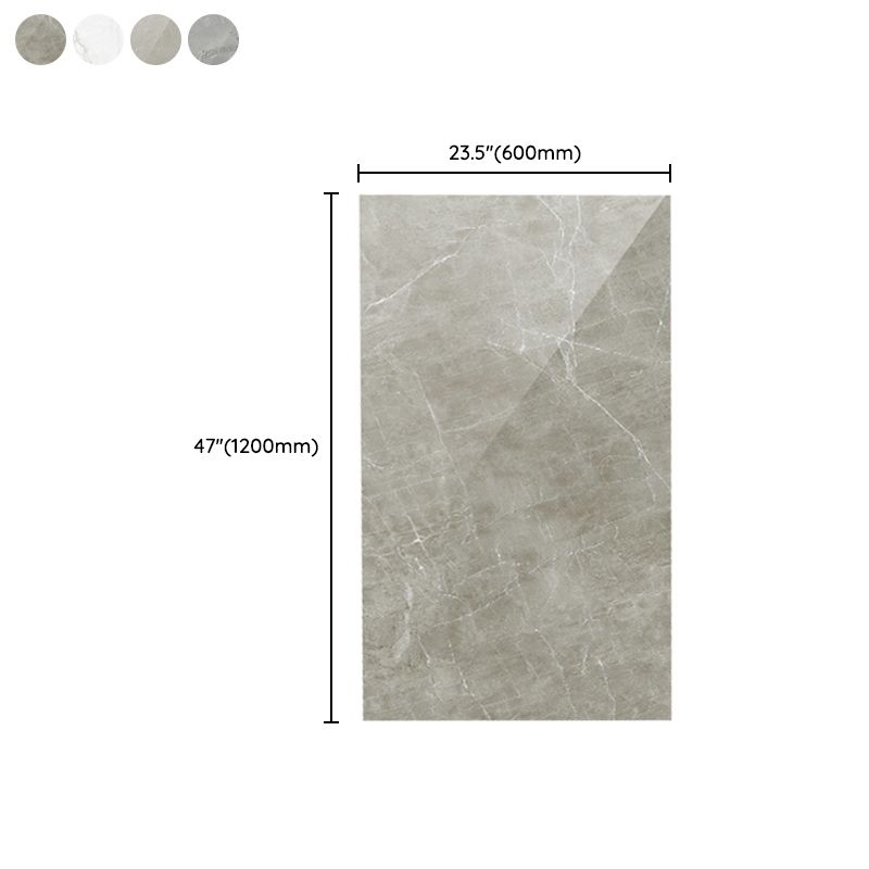 Polished Marbling Floor Tile Straight Edge Rectangle Singular Tile Clearhalo 'Floor Tiles & Wall Tiles' 'floor_tiles_wall_tiles' 'Flooring 'Home Improvement' 'home_improvement' 'home_improvement_floor_tiles_wall_tiles' Walls and Ceiling' 1200x1200_ee728cf6-8260-4531-a90c-7dbae5c3ace8