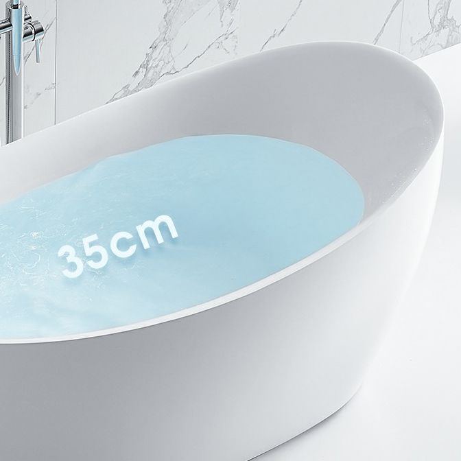 24.61-inch Tall Acrylic Bathtub Modern Freestanding Soaking Bathtub Clearhalo 'Bathroom Remodel & Bathroom Fixtures' 'Bathtubs' 'Home Improvement' 'home_improvement' 'home_improvement_bathtubs' 'Showers & Bathtubs' 1200x1200_ee9e5c41-7c6a-4040-933f-aa1234d675e0