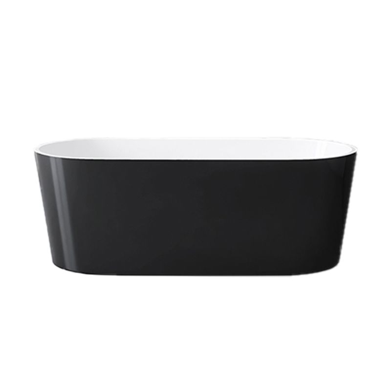 Modern Style Acrylic Ellipse Bathtub Freestanding Soaking Bathtub with Drain Bath Tub Clearhalo 'Bathroom Remodel & Bathroom Fixtures' 'Bathtubs' 'Home Improvement' 'home_improvement' 'home_improvement_bathtubs' 'Showers & Bathtubs' 1200x1200_ee9f2e6a-1bba-40bd-9257-68dde2625400