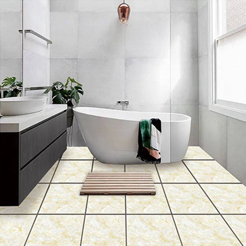 Modern Tile Flooring PVC Peel and Stick Marble Look Mildew Resistant Vinyl Tile Clearhalo 'Flooring 'Home Improvement' 'home_improvement' 'home_improvement_vinyl_flooring' 'Vinyl Flooring' 'vinyl_flooring' Walls and Ceiling' 1200x1200_eea0a0af-f3f6-44ad-aa54-0fd049f92bb0