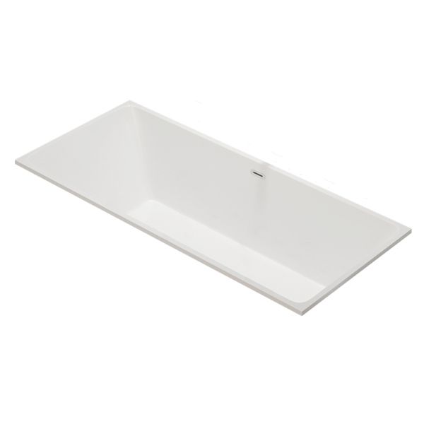 Modern Rectangle Acrylic Embedded Bathtub with Drain Bath Tub Clearhalo 'Bathroom Remodel & Bathroom Fixtures' 'Bathtubs' 'Home Improvement' 'home_improvement' 'home_improvement_bathtubs' 'Showers & Bathtubs' 1200x1200_ef156fe3-ab95-47a0-a8e3-ae8404afba02