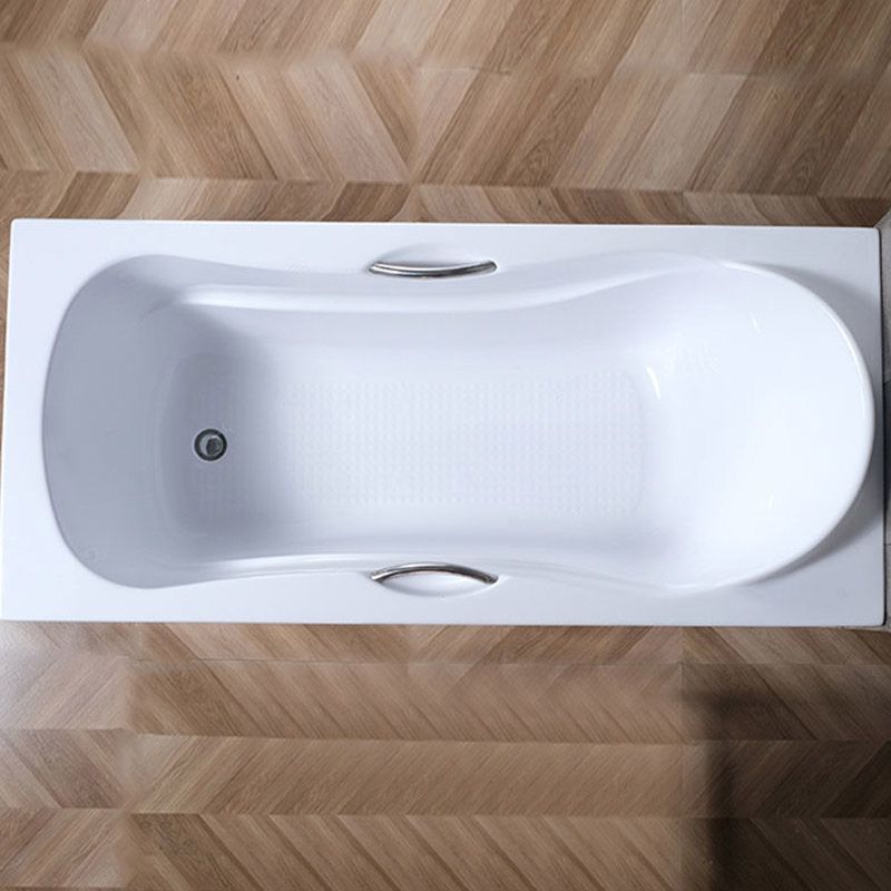 Modern Style Freestanding Bath Tub Acrylic Soaking Bathtub in White Clearhalo 'Bathroom Remodel & Bathroom Fixtures' 'Bathtubs' 'Home Improvement' 'home_improvement' 'home_improvement_bathtubs' 'Showers & Bathtubs' 1200x1200_ef1d08dd-80c7-4626-93d7-51528ad01541