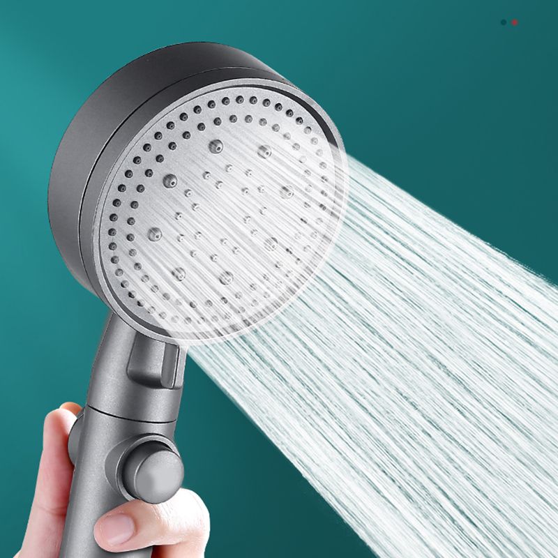 Contemporary Round Hand Shower Adjustable Spray Pattern Wall-Mount Showerhead Clearhalo 'Bathroom Remodel & Bathroom Fixtures' 'Home Improvement' 'home_improvement' 'home_improvement_shower_heads' 'Shower Heads' 'shower_heads' 'Showers & Bathtubs Plumbing' 'Showers & Bathtubs' 1200x1200_ef1e8914-da67-43d9-999c-49d9b631d25b