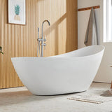 Antique Finish Oval Bathtub Stand Alone Modern Soaking Bath Tub Clearhalo 'Bathroom Remodel & Bathroom Fixtures' 'Bathtubs' 'Home Improvement' 'home_improvement' 'home_improvement_bathtubs' 'Showers & Bathtubs' 1200x1200_ef285955-2614-4401-8d69-a9e5422699f7