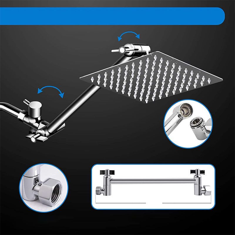 Modern Shower Combo Spray 5 Setting Patterns Hand Shower with Large Shower Head Clearhalo 'Bathroom Remodel & Bathroom Fixtures' 'Home Improvement' 'home_improvement' 'home_improvement_shower_heads' 'Shower Heads' 'shower_heads' 'Showers & Bathtubs Plumbing' 'Showers & Bathtubs' 1200x1200_ef3e4820-5de2-44f8-ba3a-5ae3df67bb62